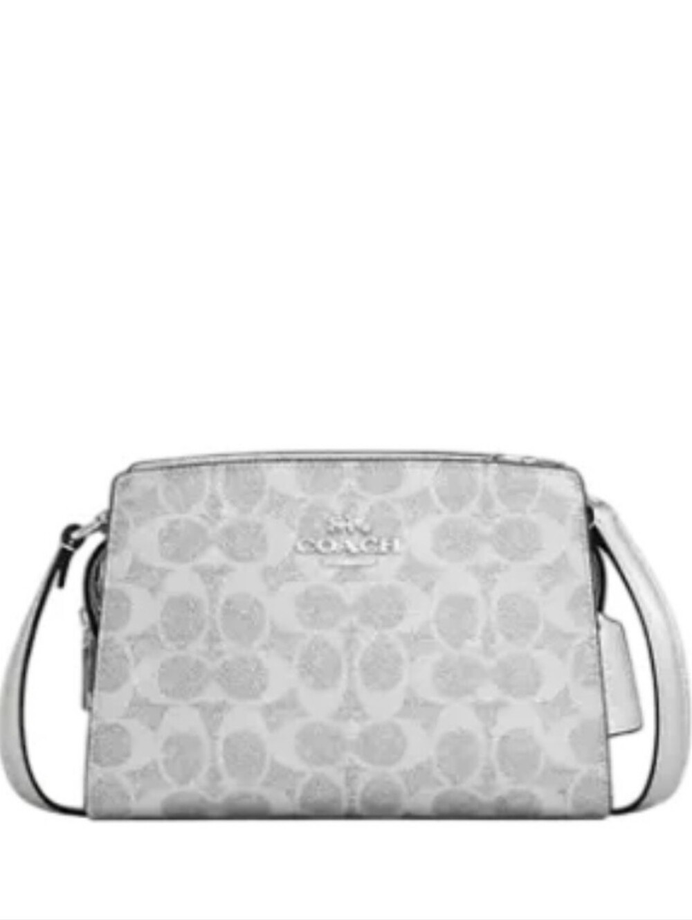Coach Gia NWOT Light Gray Signature Crossbody Bag No Callouts Retail $294